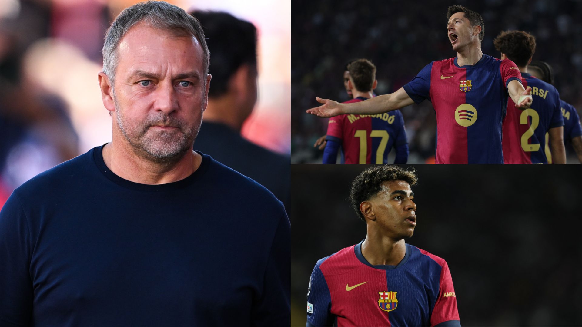 Hansi Flick; Lewandowski ve Lamine Yamal'ın tavırlarına son noktayı koydu! | Goal.com Türkçe