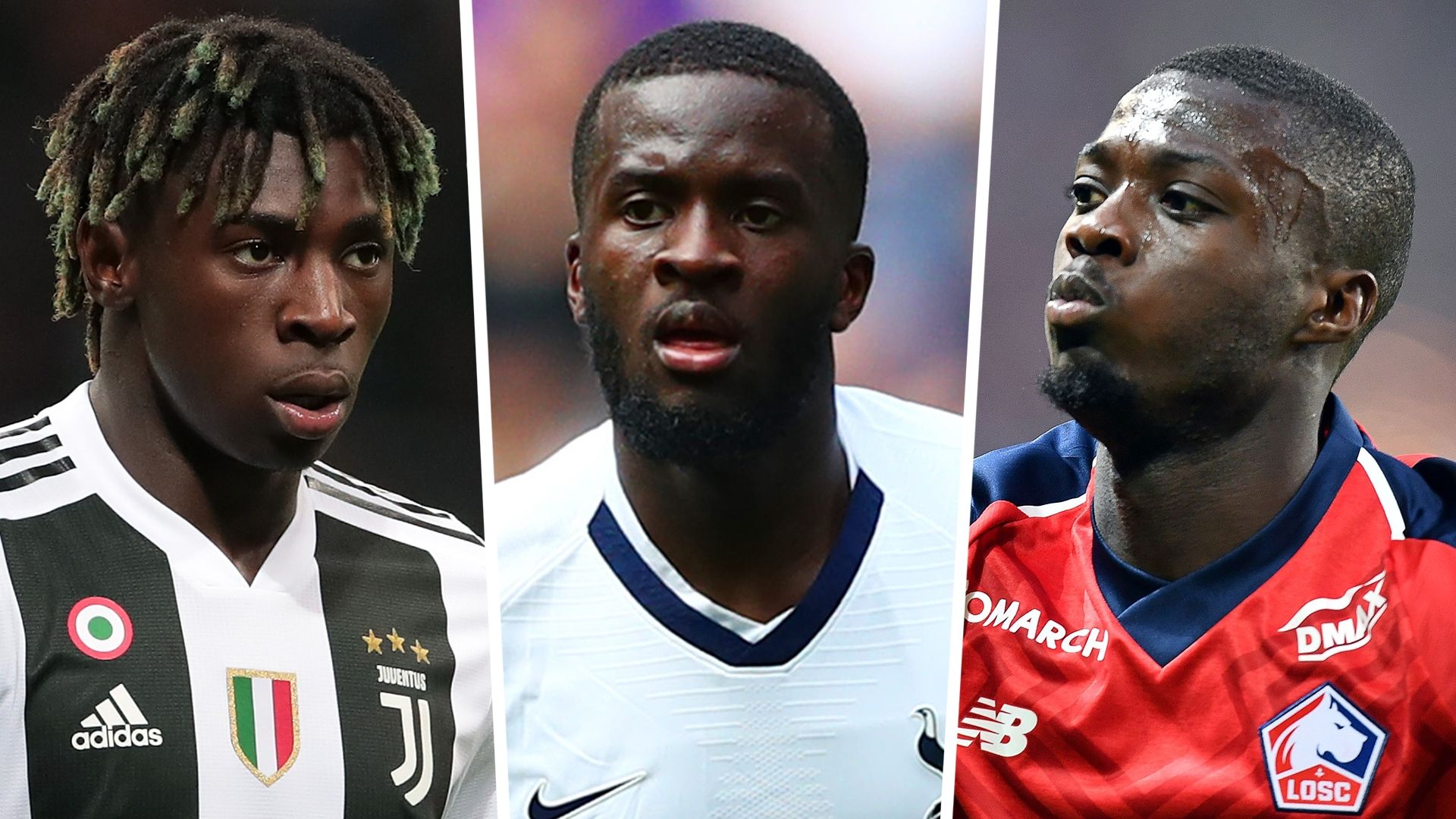 Moise Kean Tanguy Ndombele Nicolas Pepe