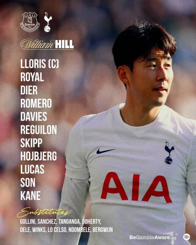 tottenham vs everton xi