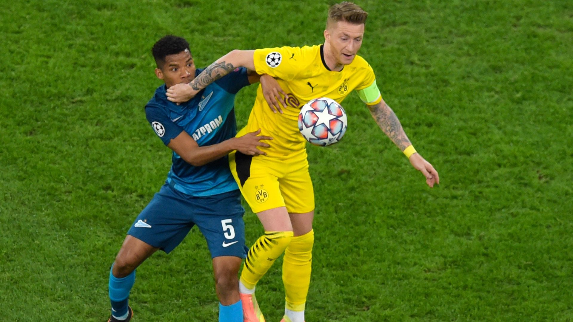 Wilmar Barrios Marco Reus Zenit Borussia Dortmund Champions League 08122020