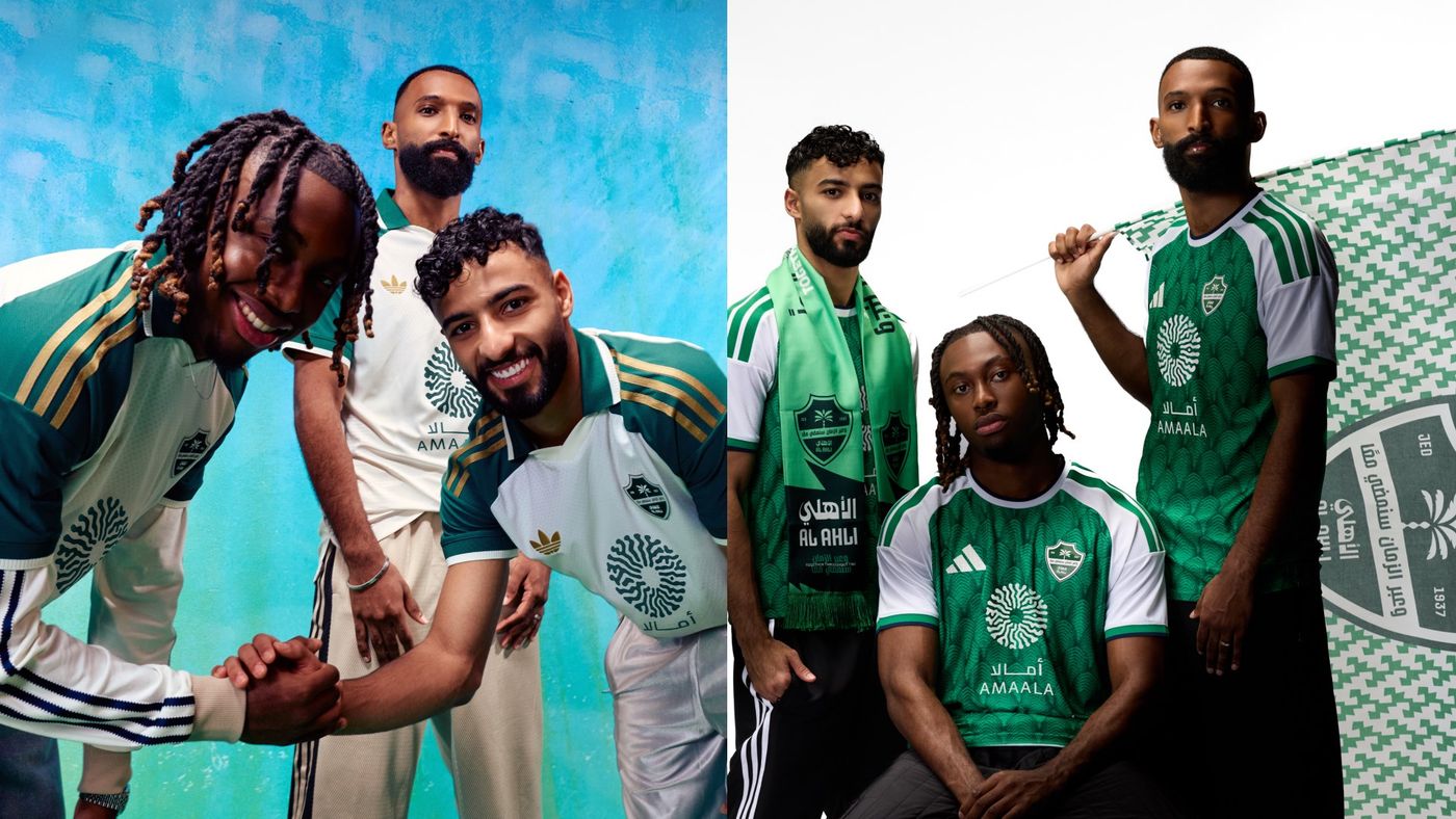 أديداس ونادي الأهلي السعودي يطلقان الطقمان الأساسي والاحتياطي لموسم 2026-2027