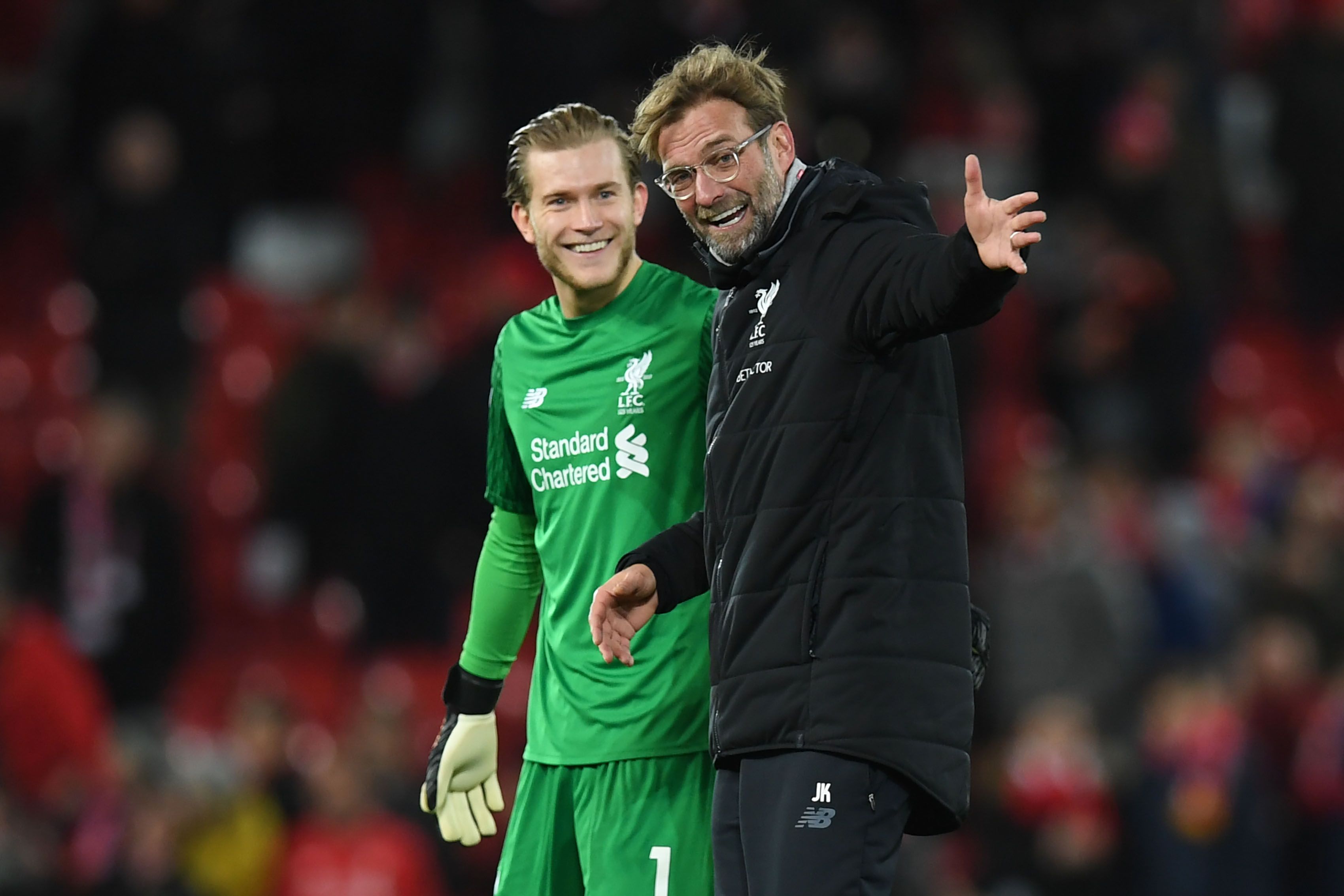 Loris Karius & Jurgen Klopp