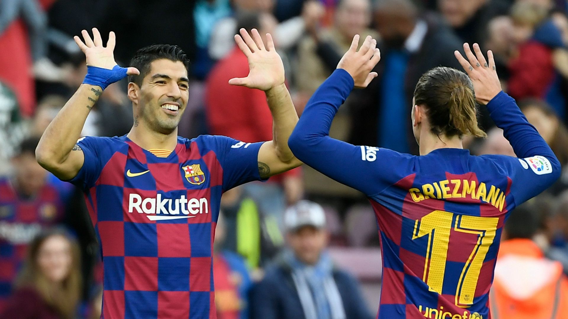 Luis Suarez Antoine Griezmann Barcelona 2019-20