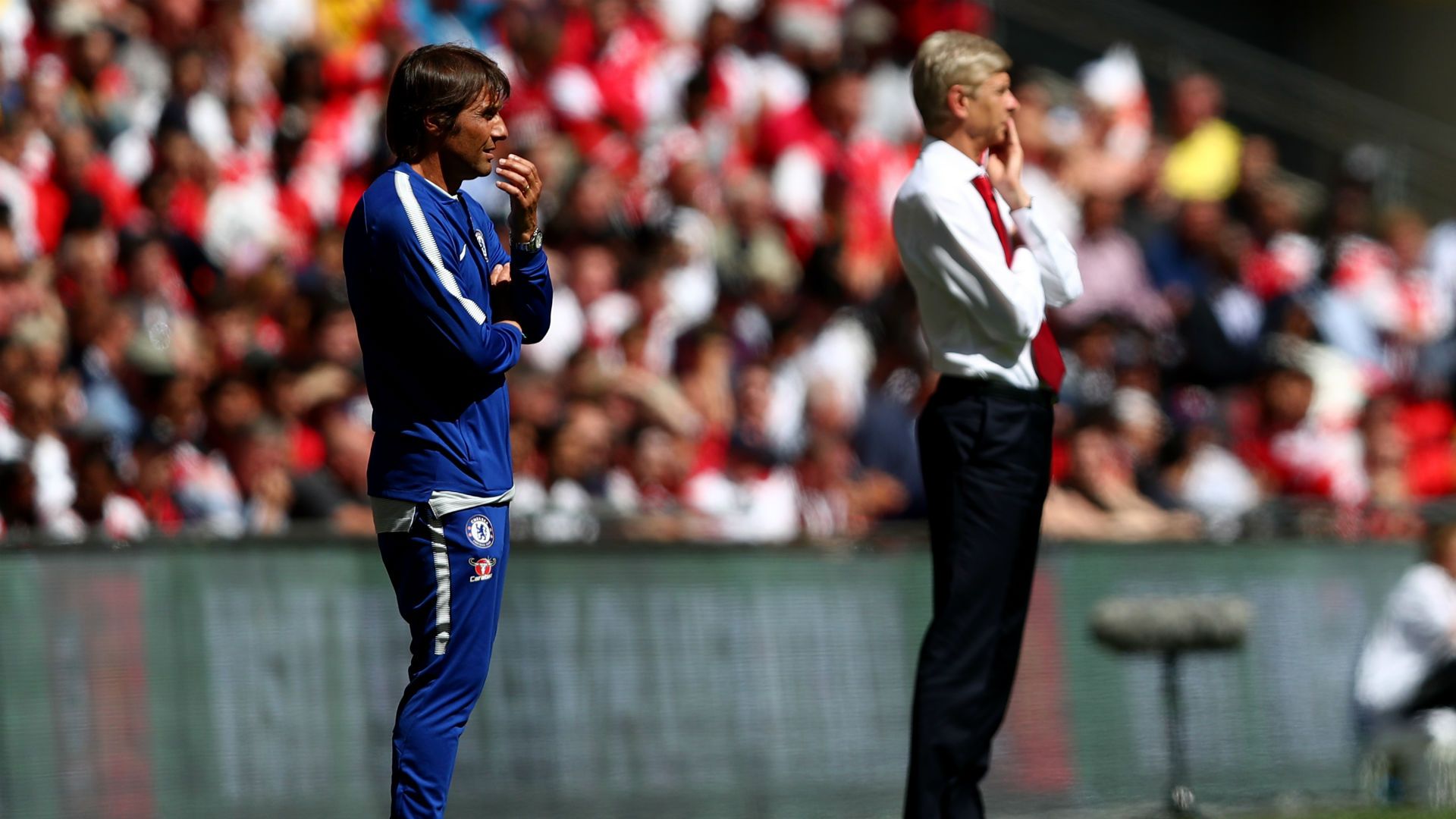 Wenger - Conte - Community Shield 2017 - Arsenal - Chelsea