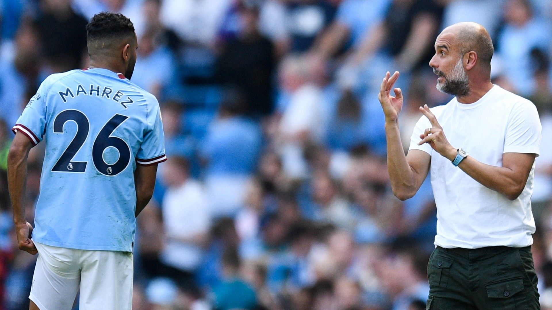 Riyad Mahrez, Pep Guardiola