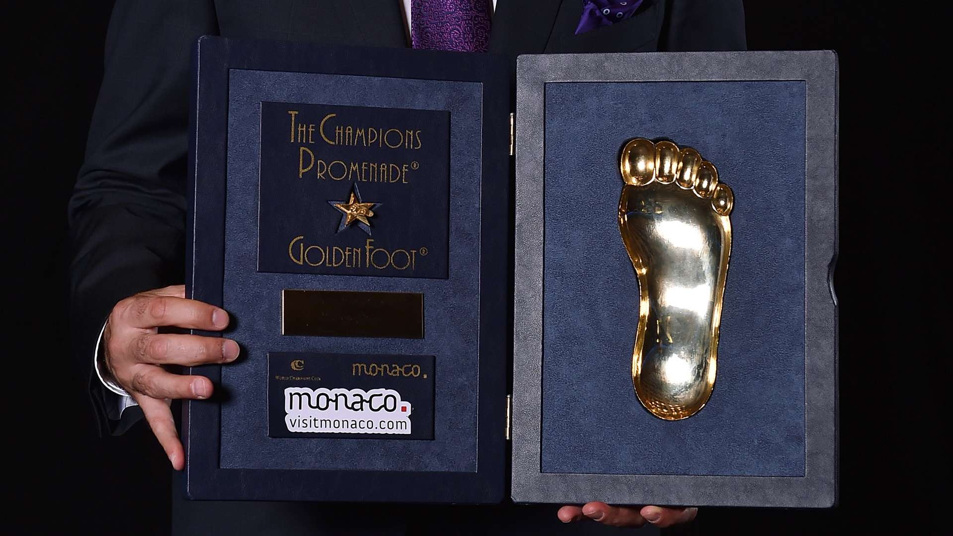 the Golden Foot Award trophy