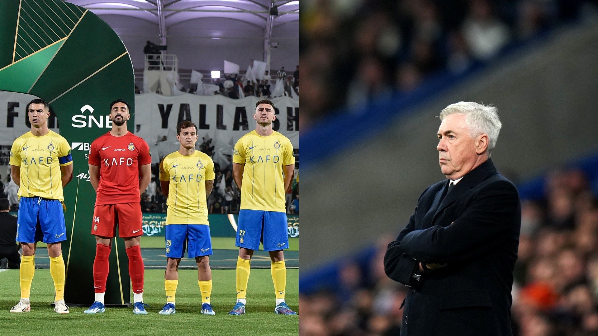 Carlo Ancelotti Real Madrid Nassr 2023 Ronaldo Aymeric Laporte