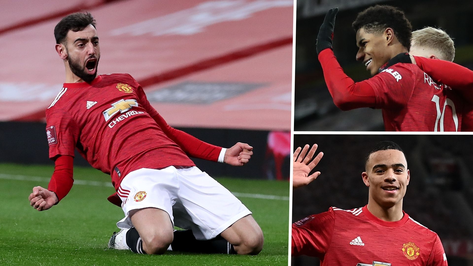 Fernandes Rashford Greenwood Manchester United GFX