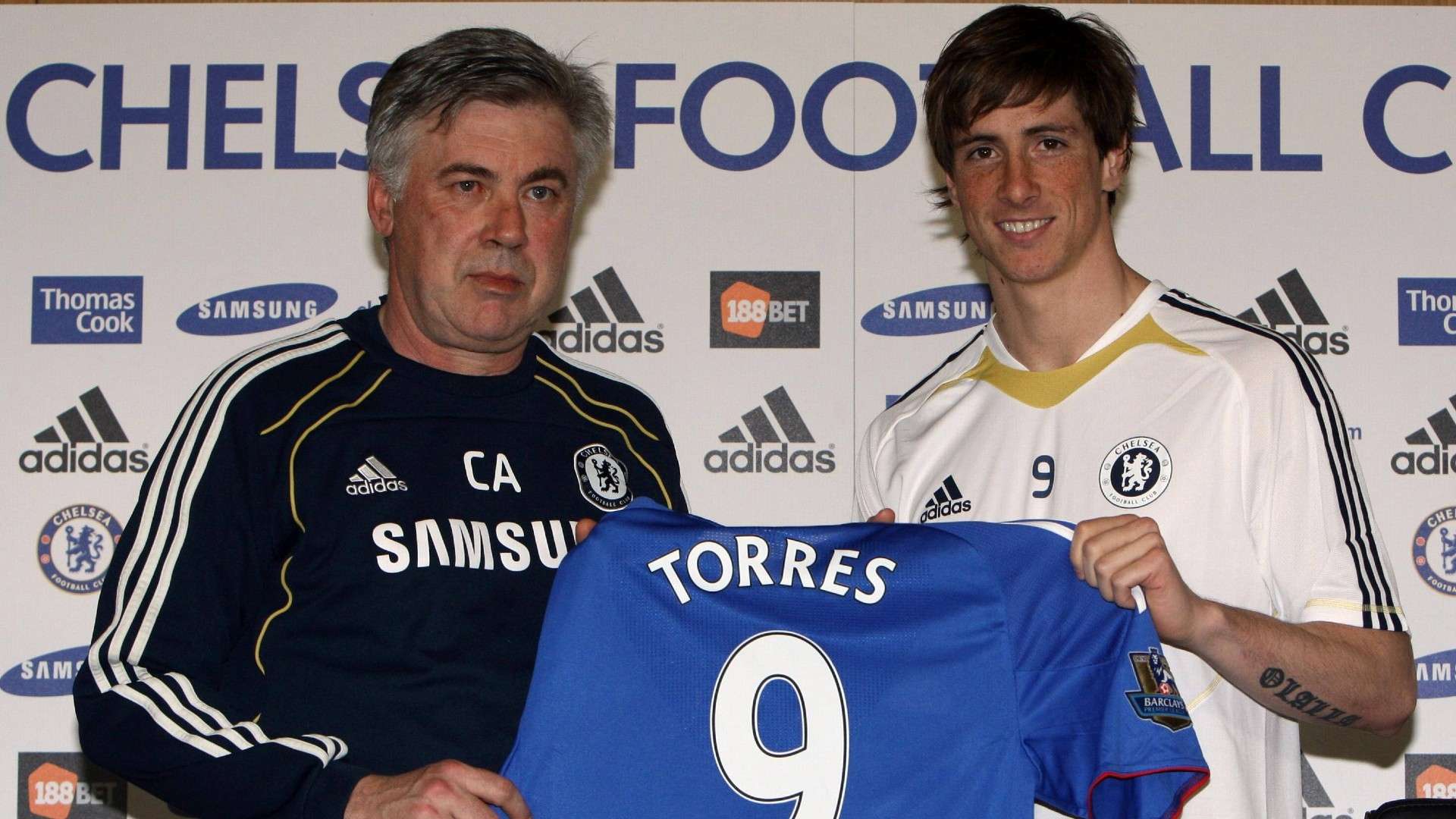 ONLY GERMANY Carlo Ancelotti Fernando Torres Chelsea