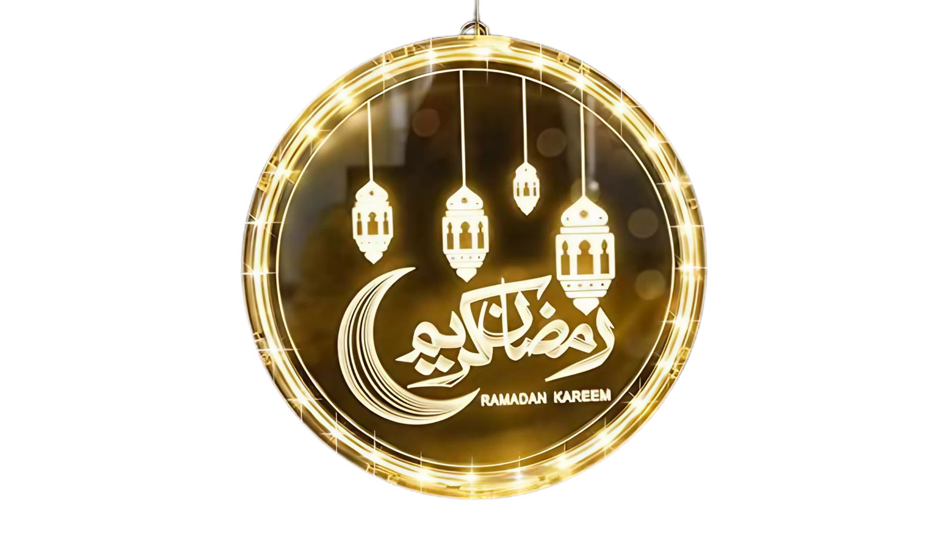 Abnaok Ramadan Light Decoration, Fairy Lights, Moon Stars, Eid Mubarak Light, Ramadan LED DIY Lamp, Muslim Ramadan Table Light (Oil Lamp)