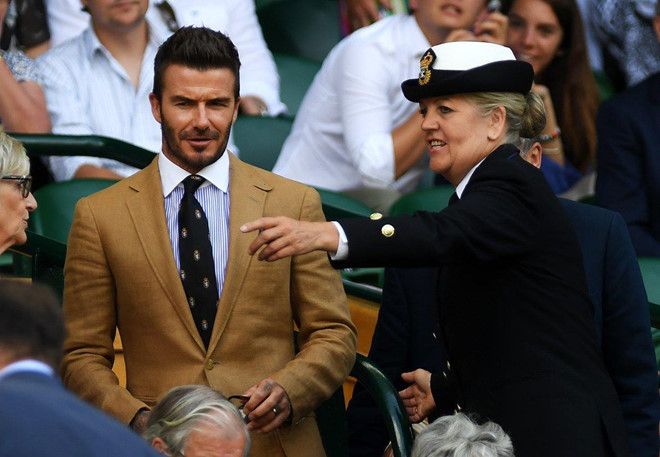 David Beckham at the Wimbledon 2019
