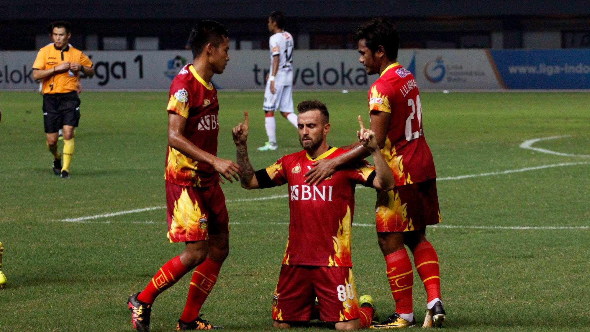 Evan Dimas Ilham Udin Paulo Sergio - Selebrasi Bhayangkara FC