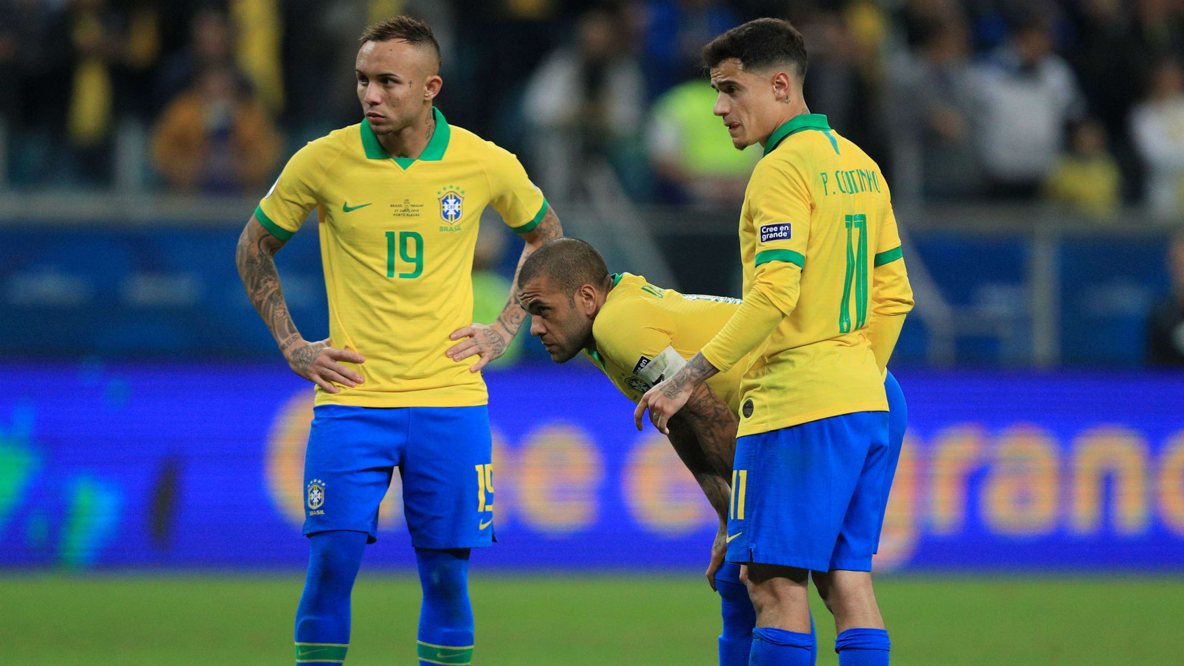 Dani Alves Everton Philippe Coutinho Brazil Copa America 2019