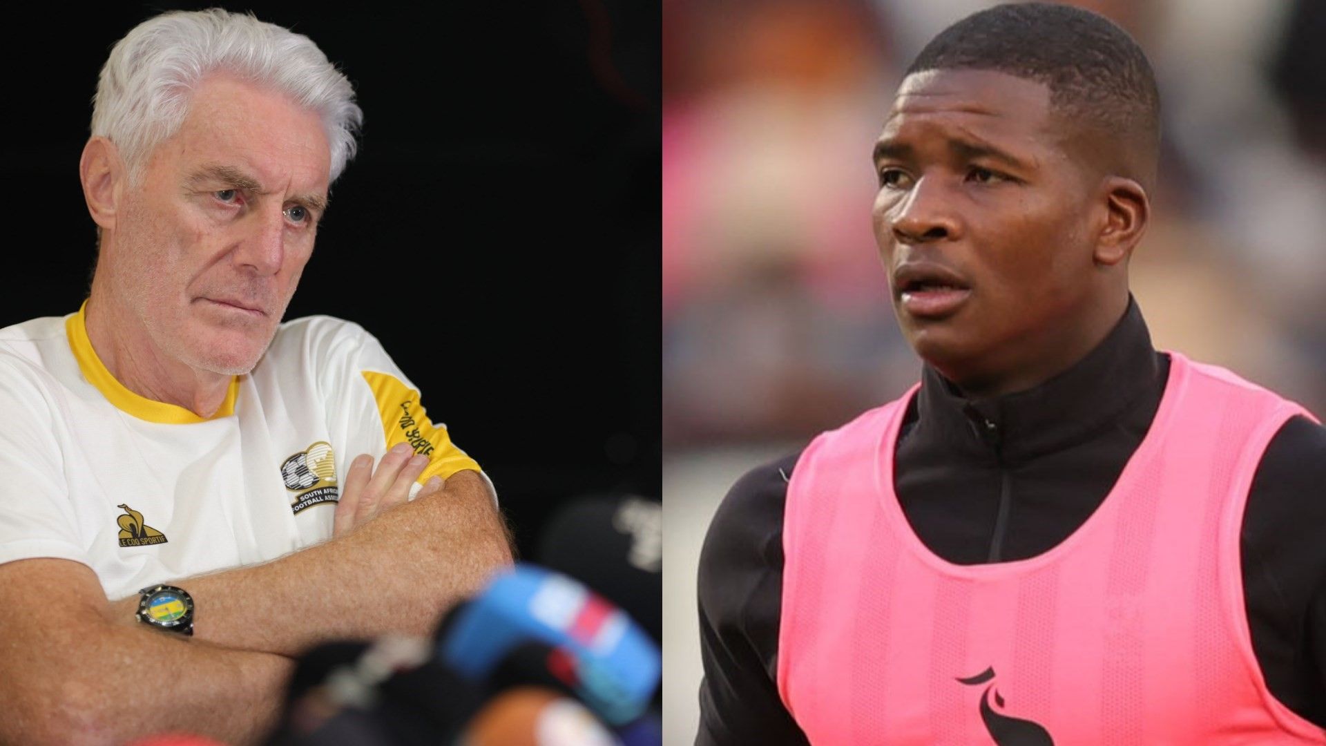 Broos and Mbokazi, Bafana Bafana