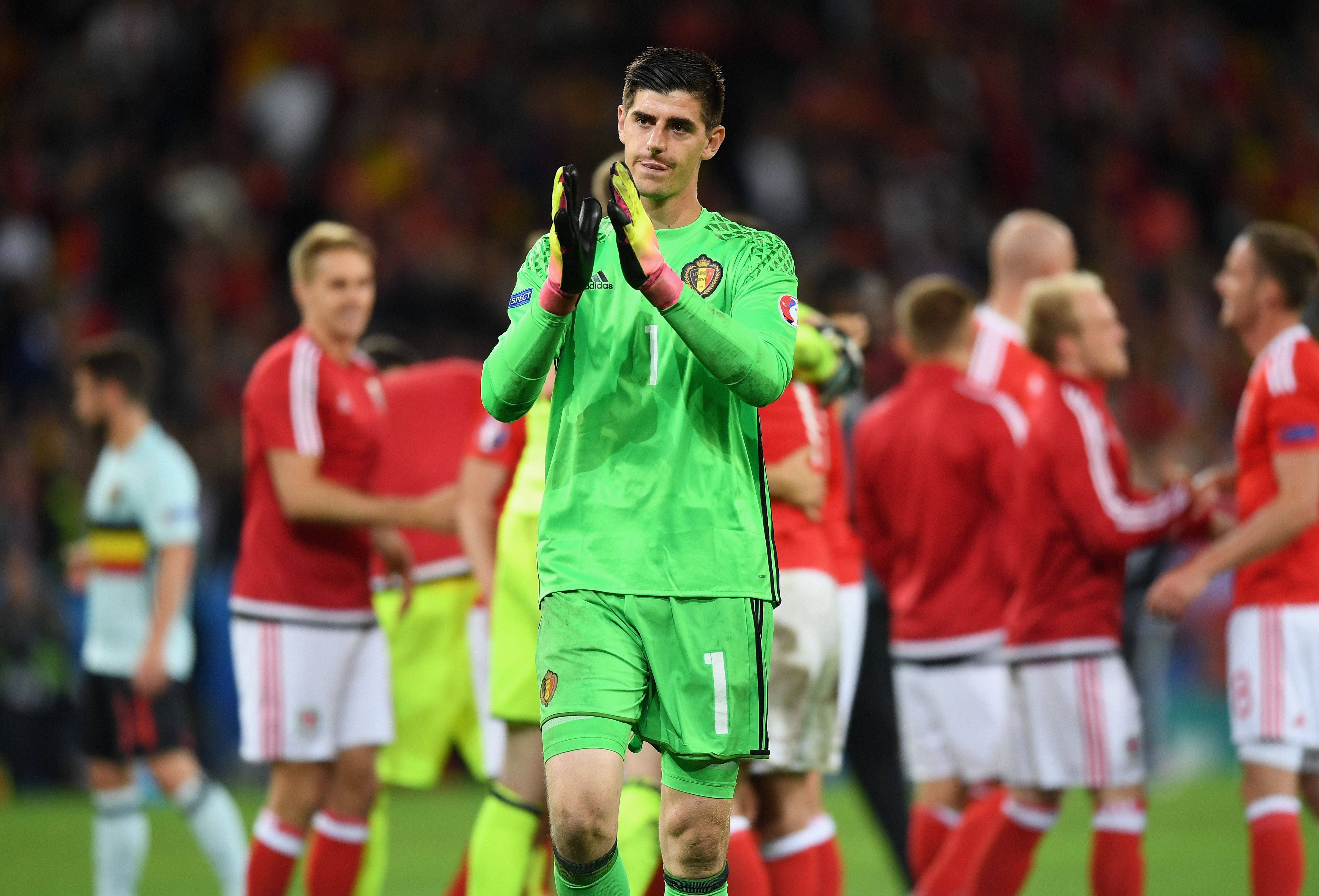 Thibault Courtois Belgium Wales Euro 07012016
