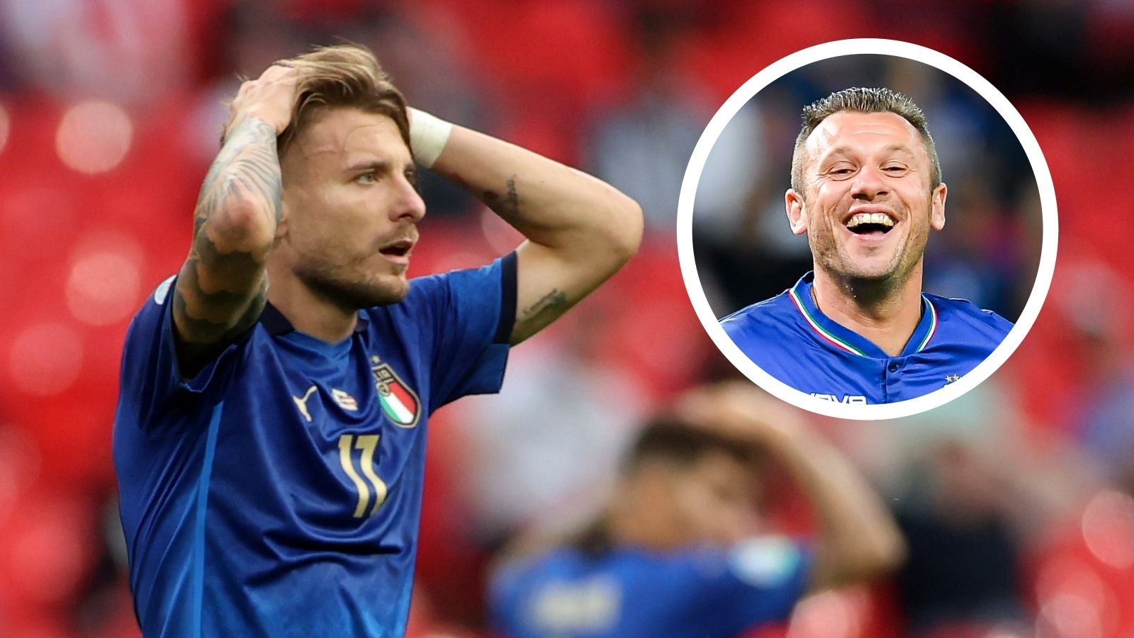 Ciro Immobile Antonio Cassano Italy