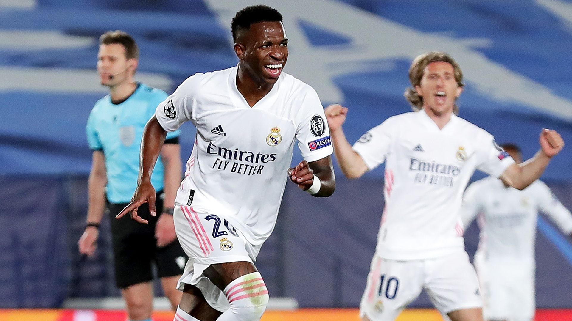 Vinicius Junior Real Madrid Liverpool Champions League 2020-21