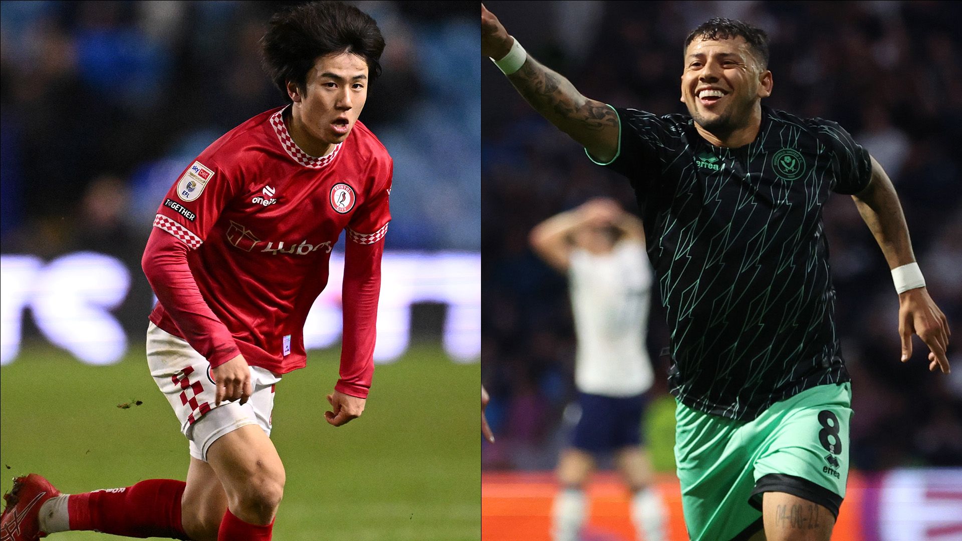 Yu Hirakawa Bristol City Gustavo Hamer Sheffield United