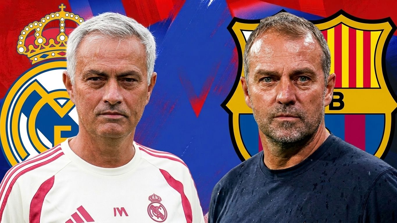 Jose Mourinho Hansi Flick GOAL ONLY