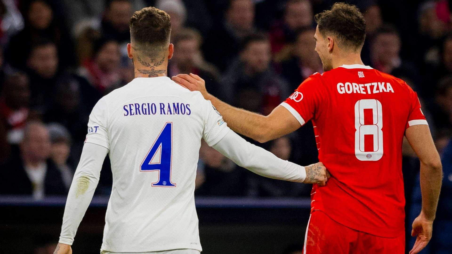 ONLY GERMANY Sergio Ramos Leon Goretzka PSG Bayern 2023