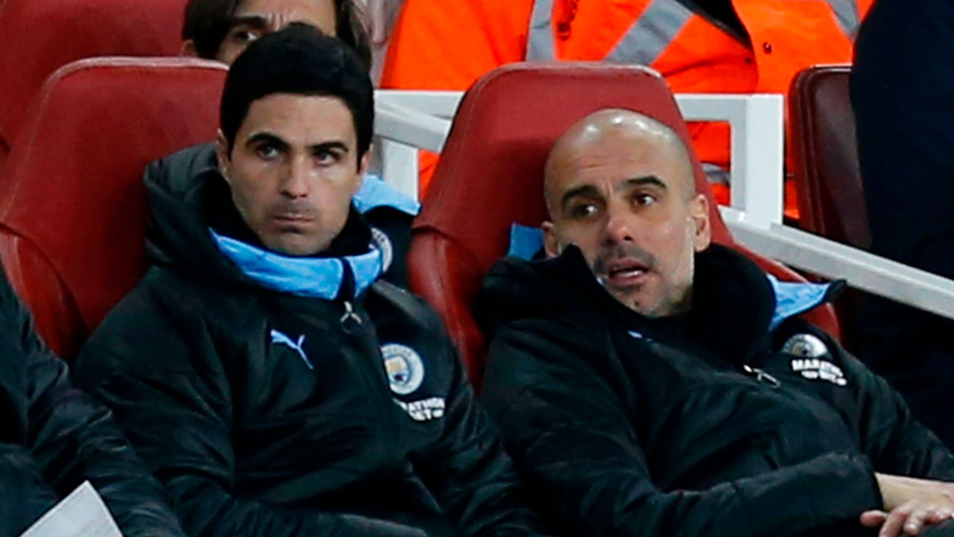 Mikel Arteta Pep Guardiola Manchester City 2019
