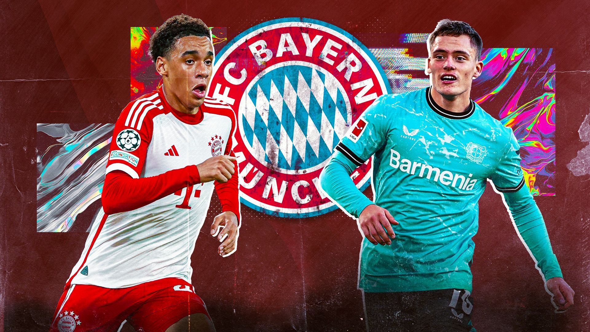 GFX Jamal Musiala Florian Wirtz FC Bayern 2023