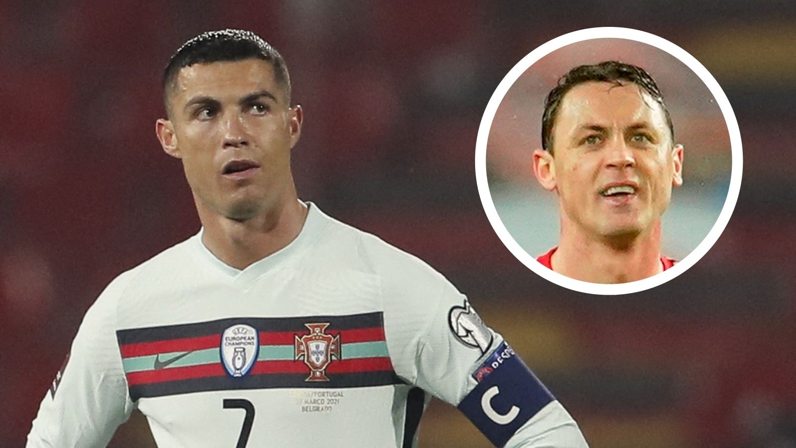 Cristiano Ronaldo, Nemanja Matic overlay