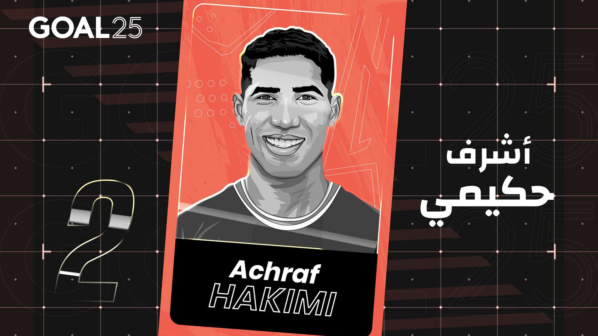 GOAL 25 2021 GFX #02 ACHRAF HAKIMI - جول 25 2021 #02 أشرف حكيمي المغرب