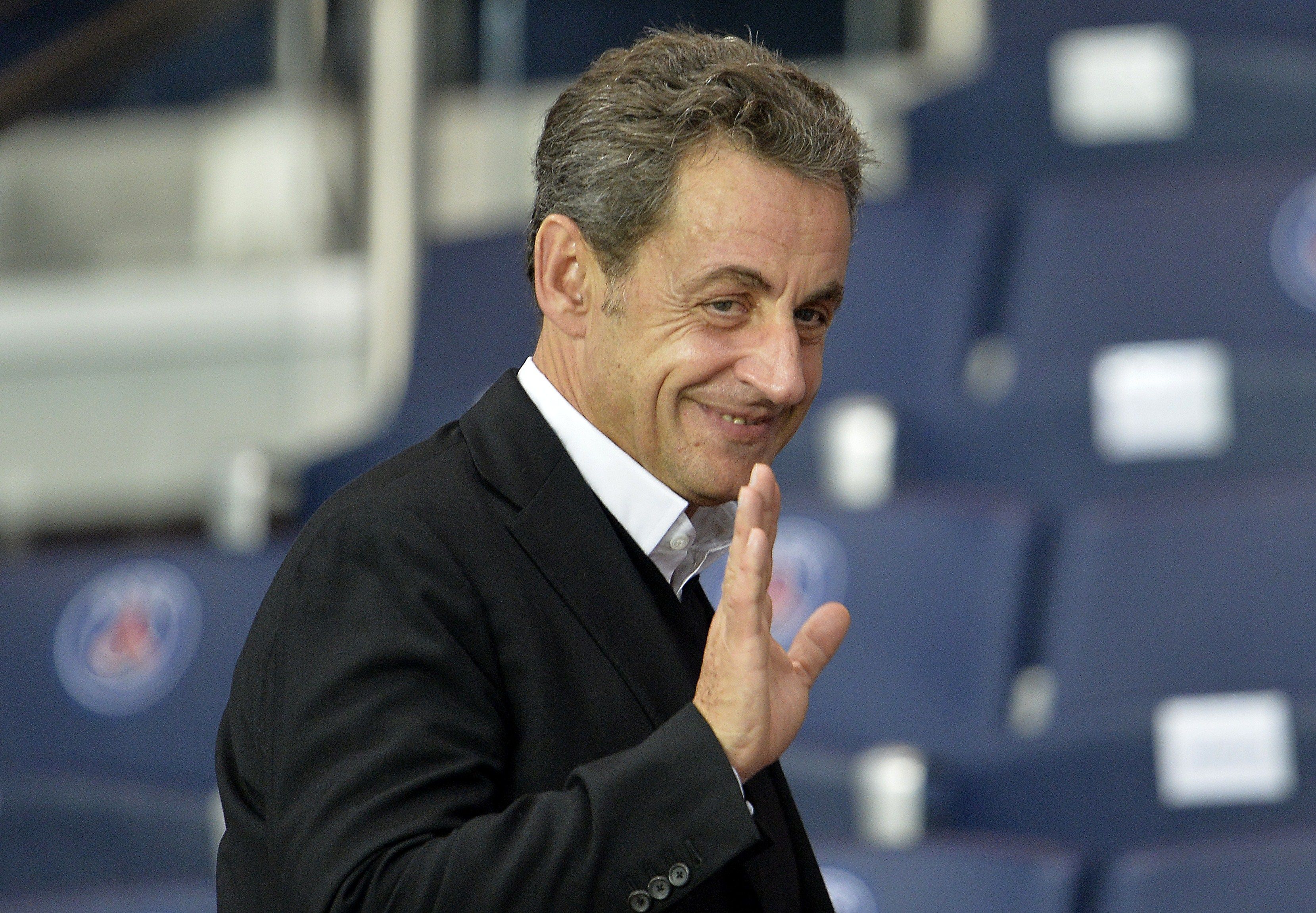 Nicolas Sarkozy ex-presidente francês e torcedor do PSG