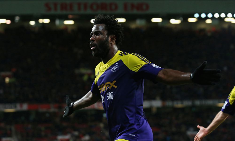 Wilfried Bony Manchester United Swansea City FA Cup 05012014