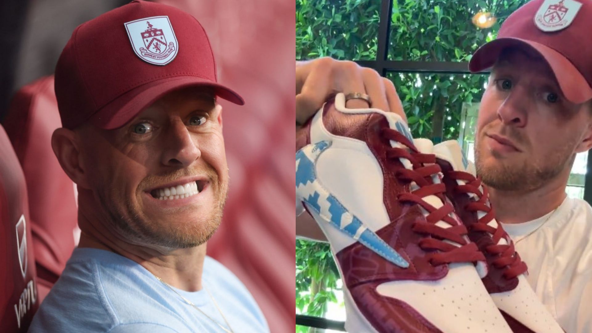 JJ Watt TST custom Burnley boots