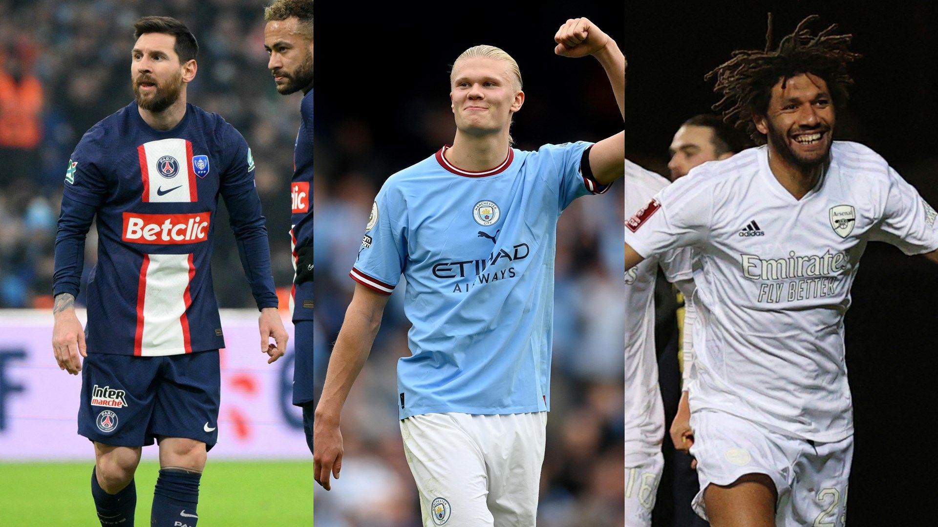 Messi, Haaland, Elneny