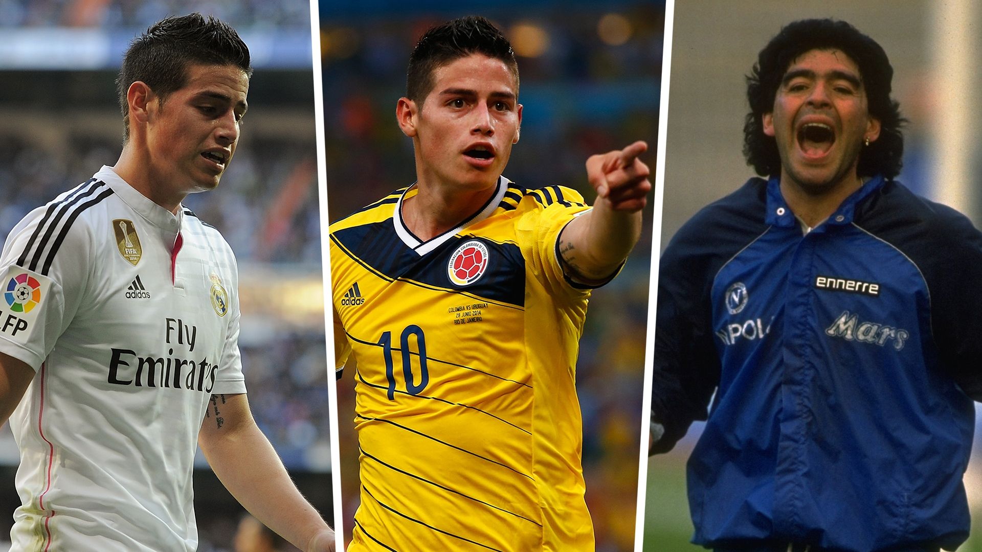 James Rodriguez Diego Maradona Napoli