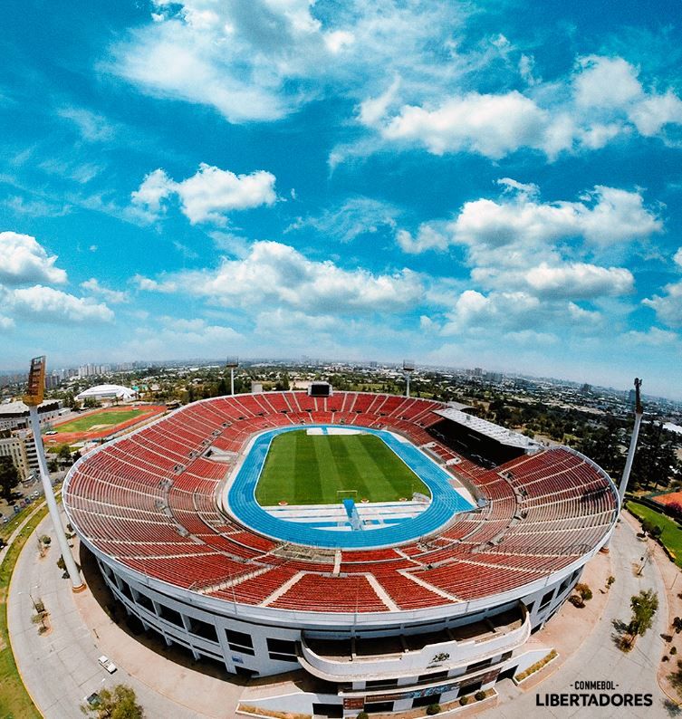 Imagem geral do estádio Nacional de Santiago, no Chile