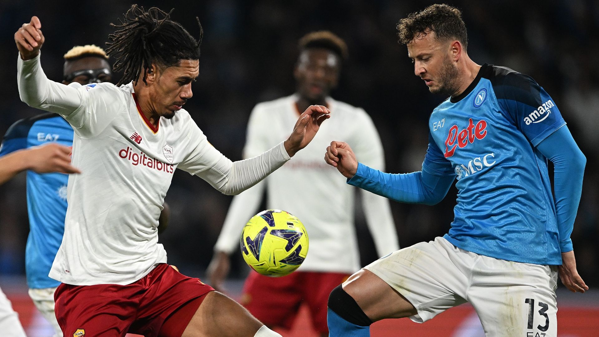 Smalling Rrahmani Napoli Roma Serie A