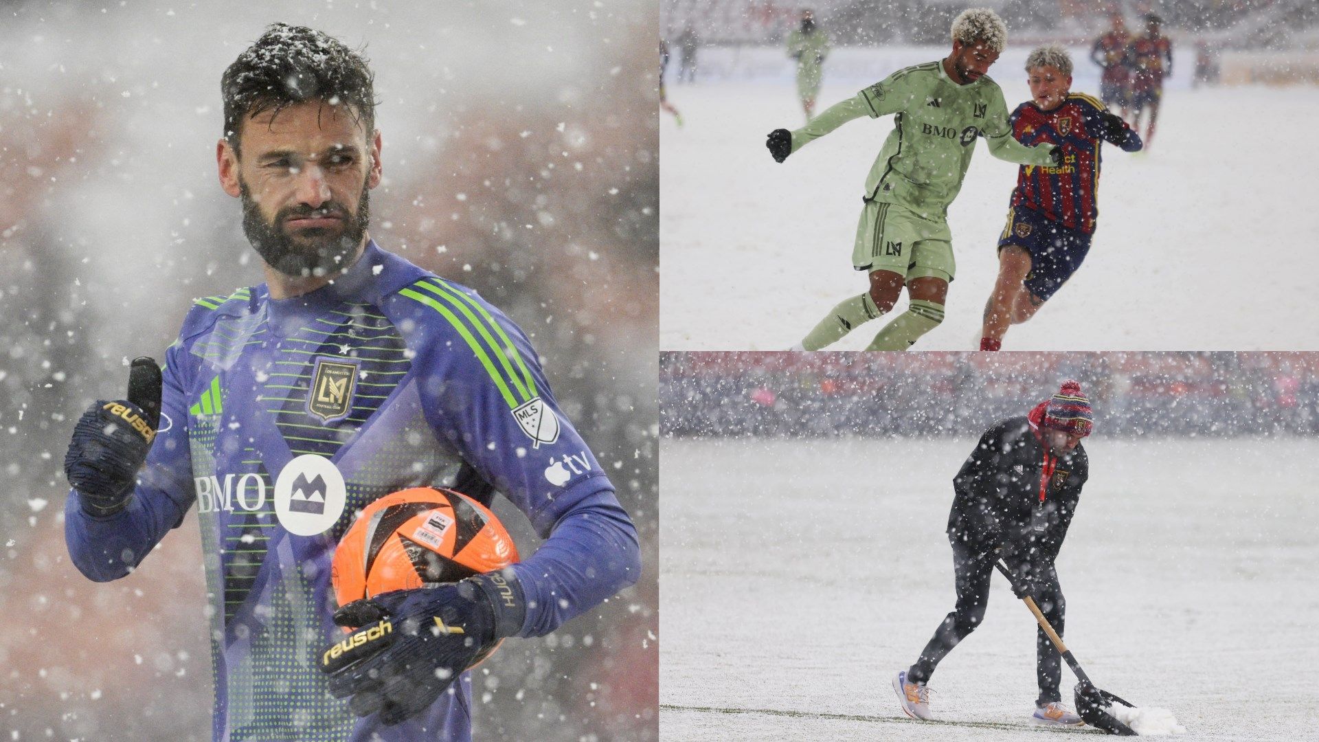 Hugo Lloris LAFC Snow split