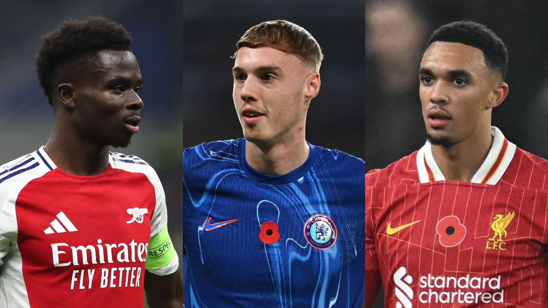 GFX Bukayo Saka Cole Palmer Trent Alexander-Arnold