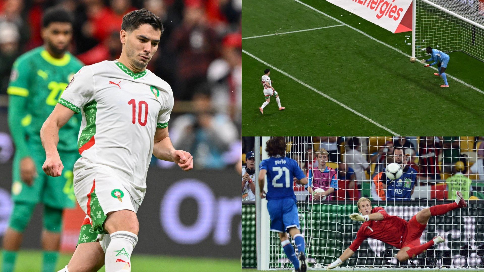 Brahim Diaz Morocco Africa Cup of Nations 2025 final panenka Andrea Pirlo vs Joe Hart