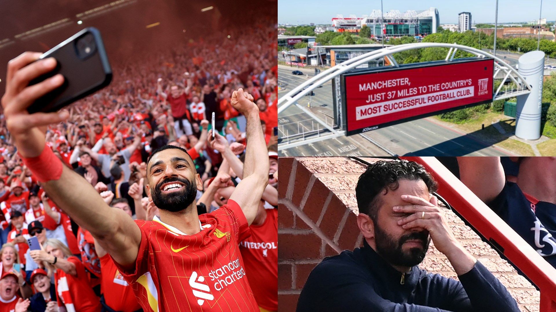 Liverpool Man Utd billboard