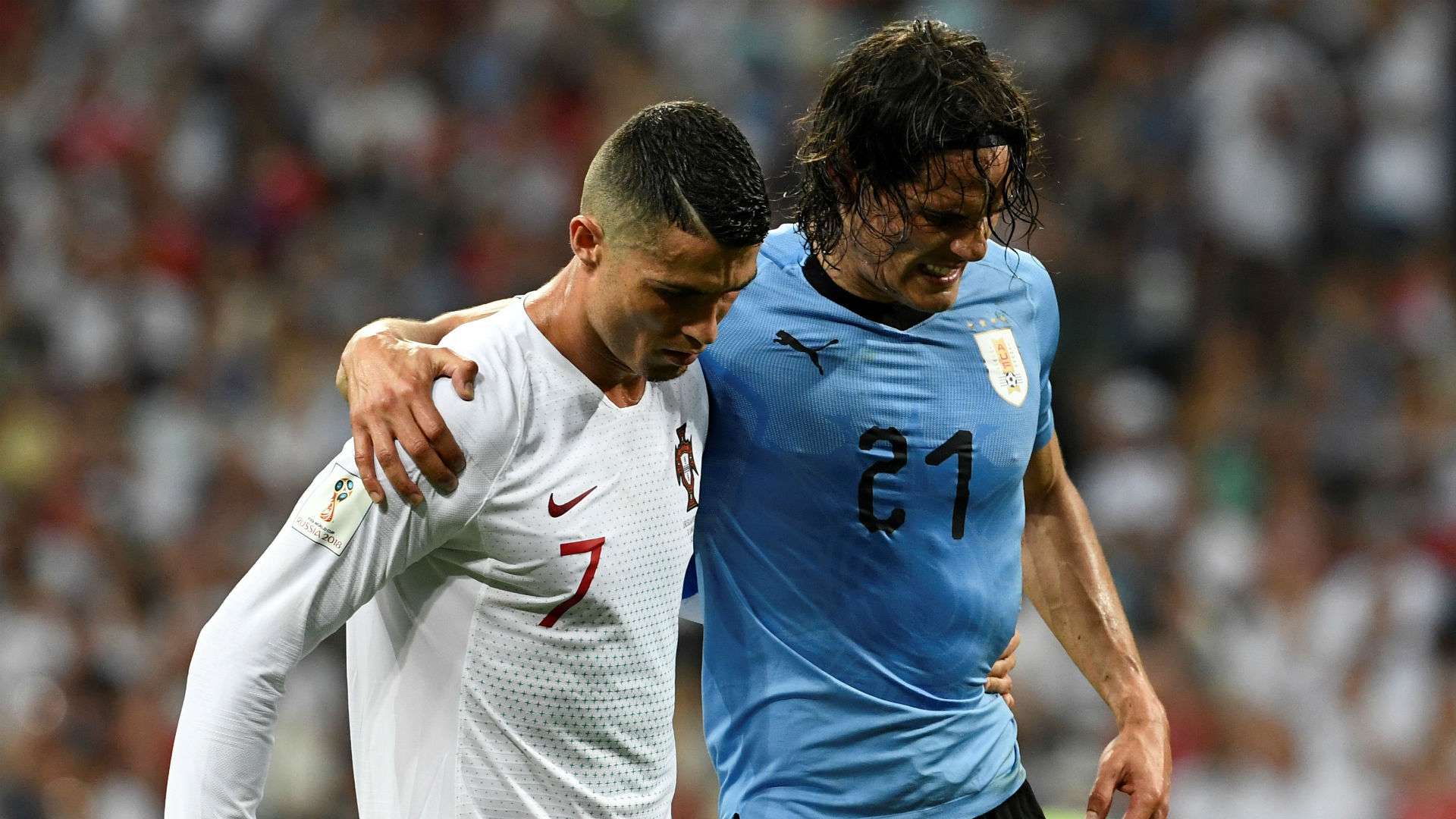 cavani Cristiano Ronaldo Portugal Uruguai Copa do Mundo 30 06 2018