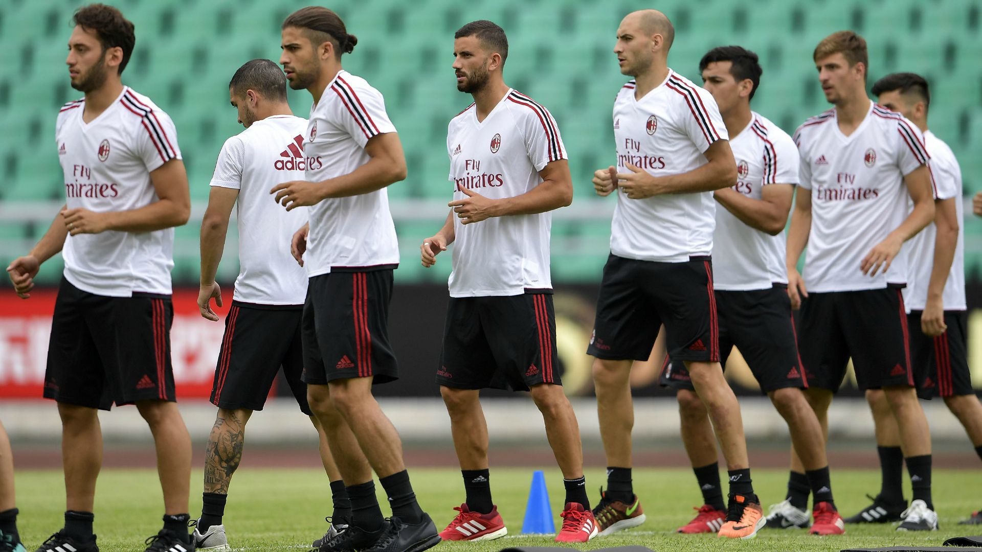 Milan training
