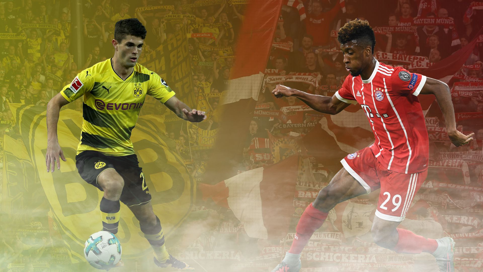 GFX Pulisic Dortmund Coman Bayern
