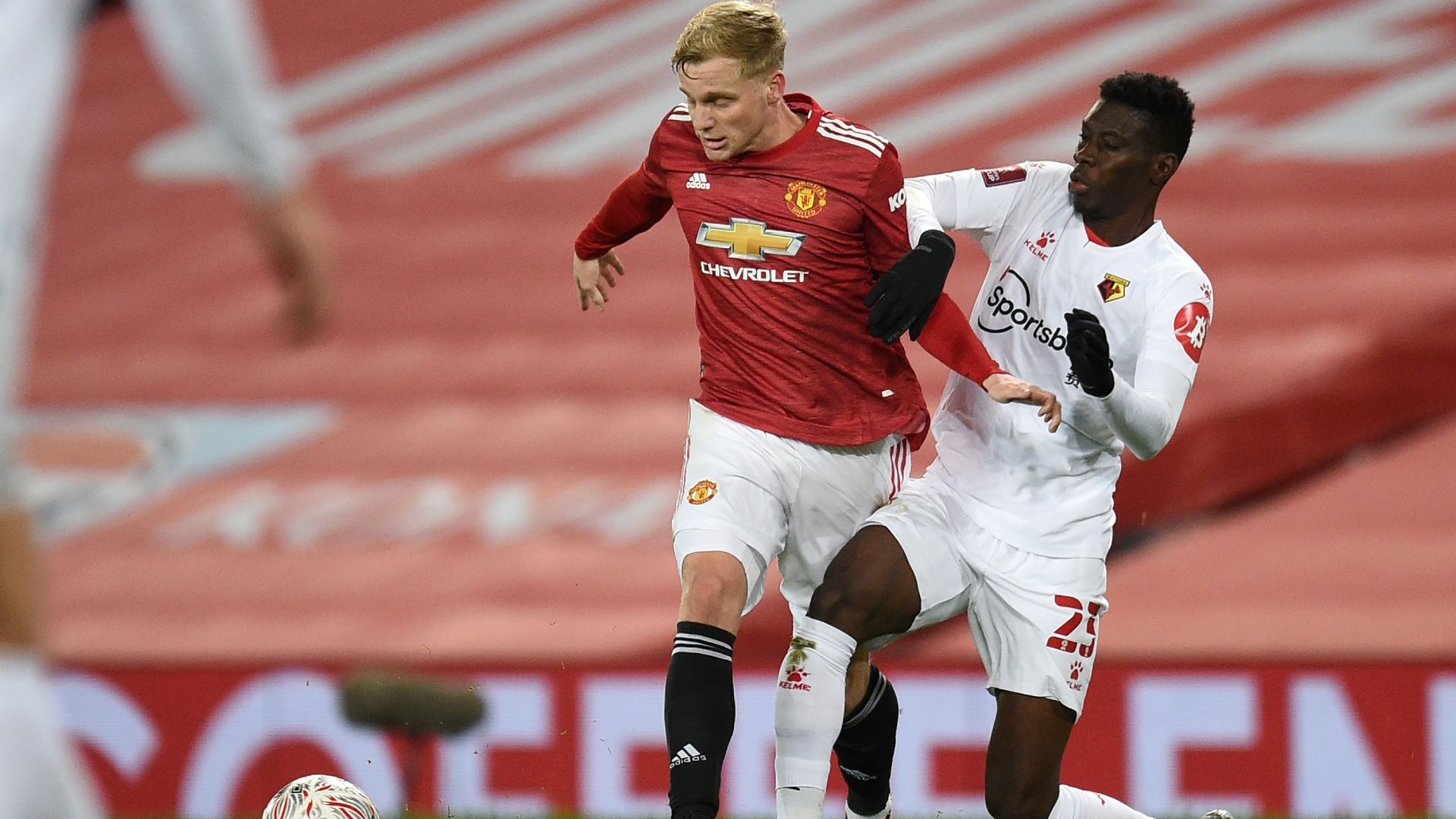 Donny van de Beek Manchester United Ismaila Sarr Watford FA Cup 2020-21
