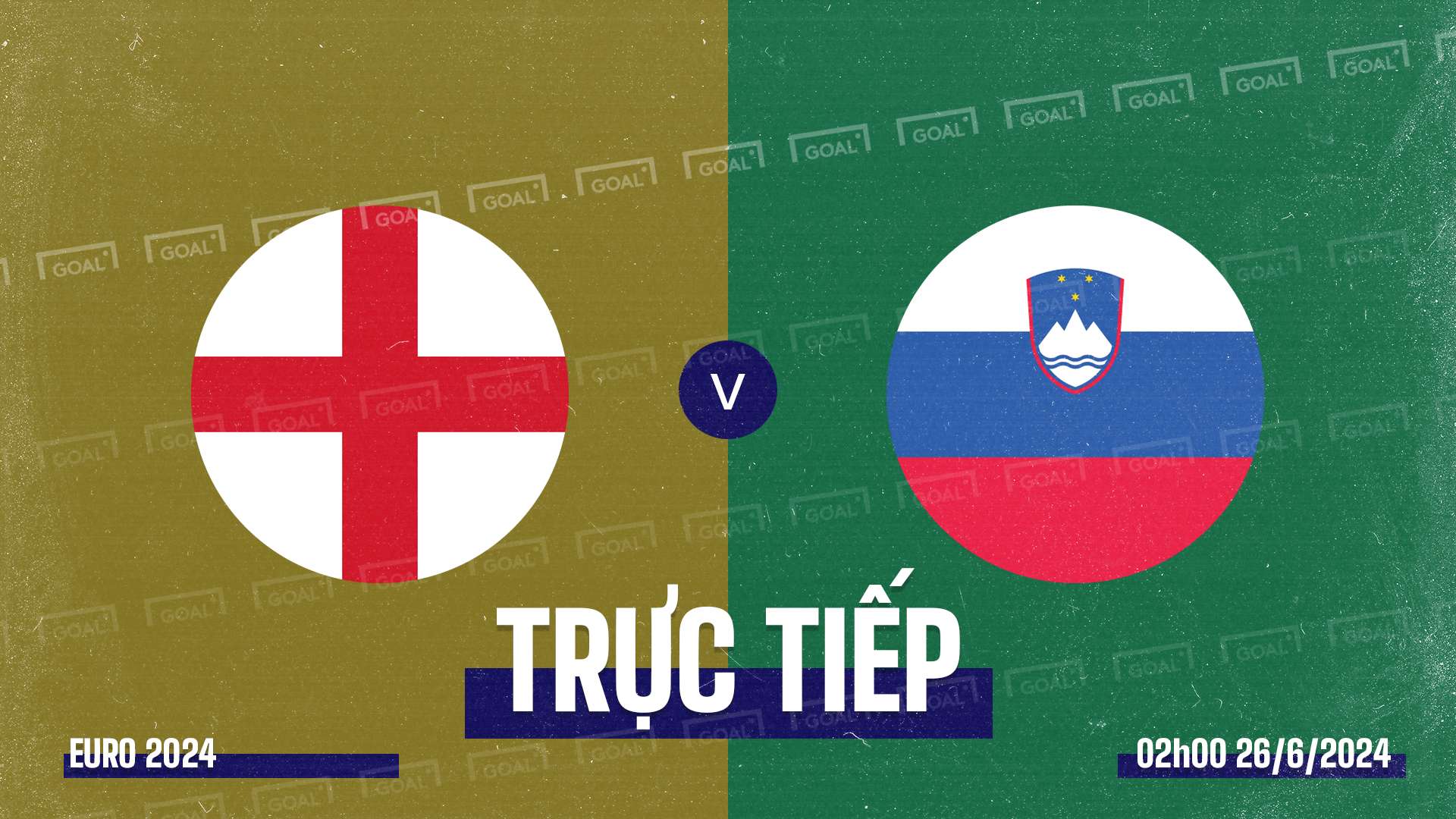 England vs Slovenia EURO 2024 GFX