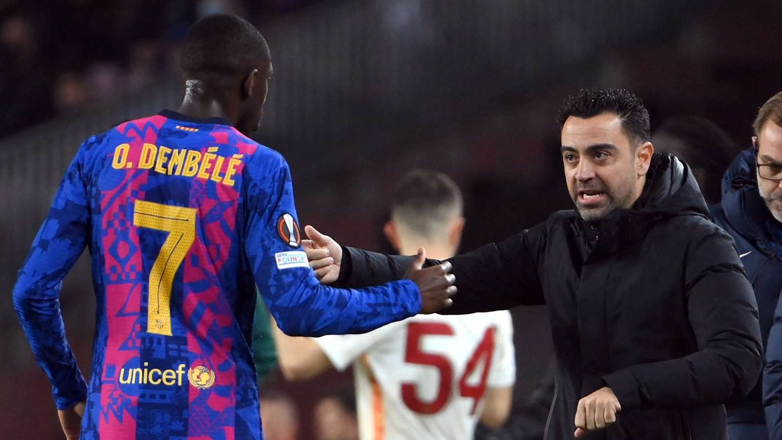 Xavi and Ousmane Dembele, Barcelona