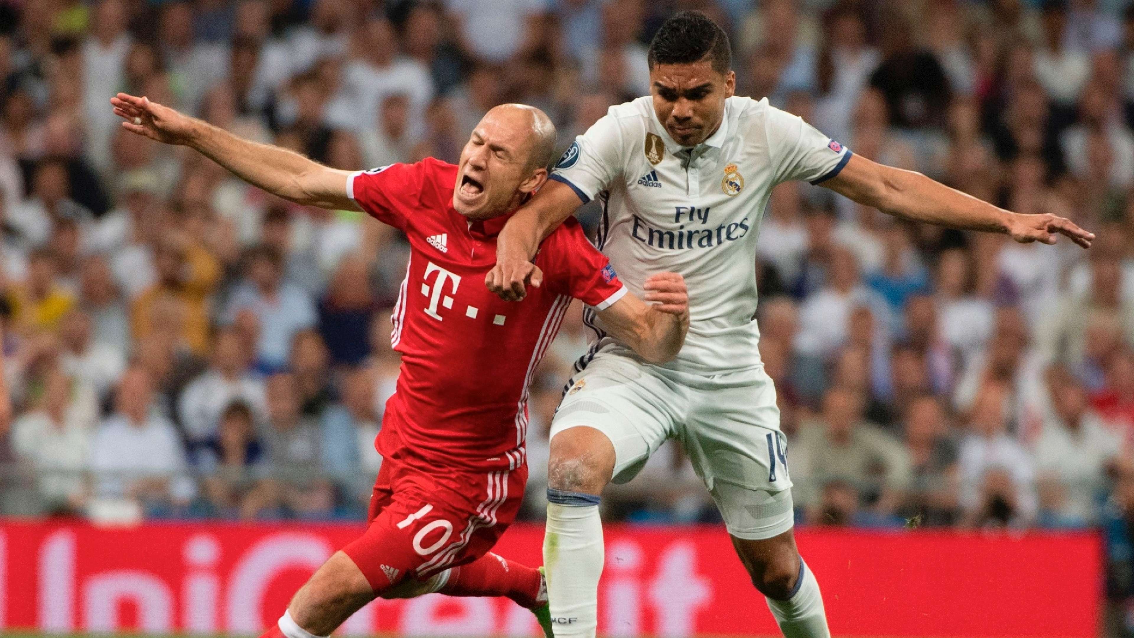 Casemiro Arjen Robben Real Madrid Bayern Munich UCL 18042017
