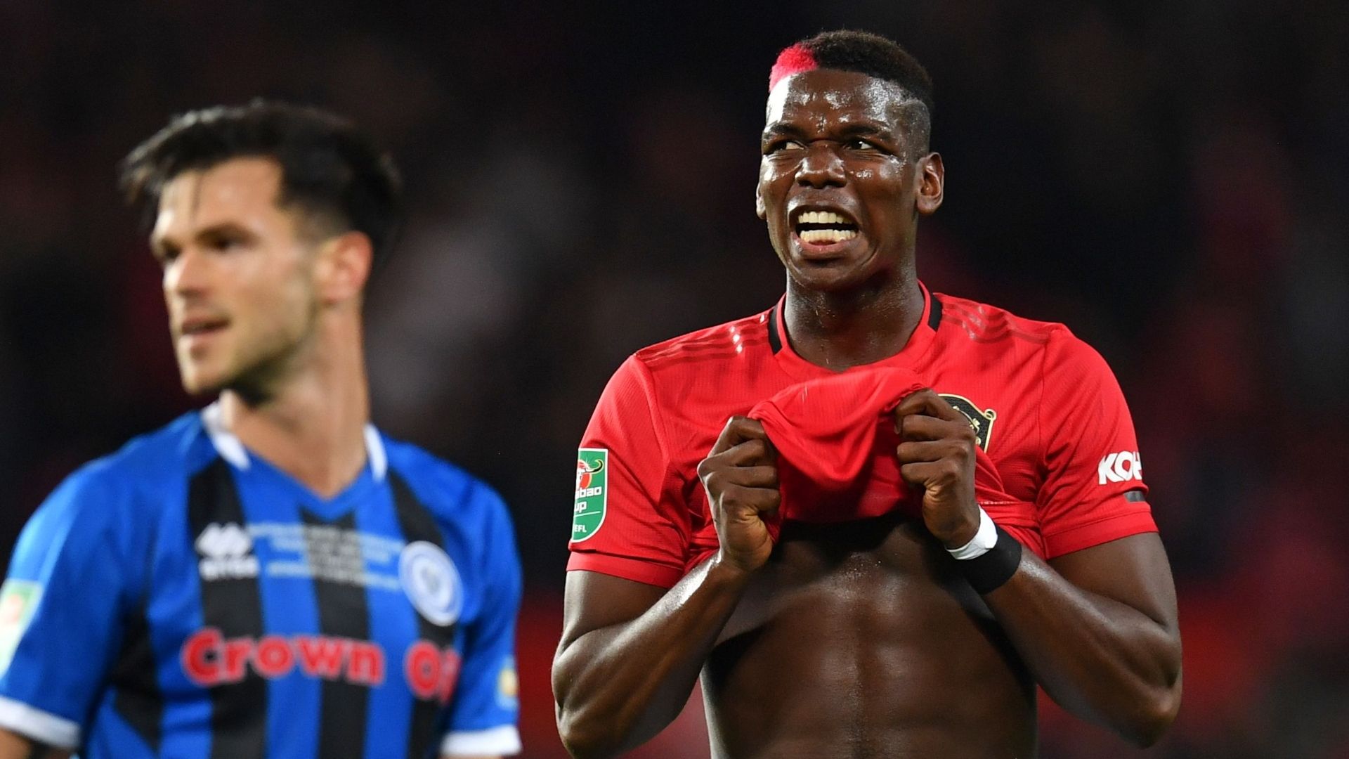 Paul Pogba, Man Utd vs Rochdale, Carabao Cup