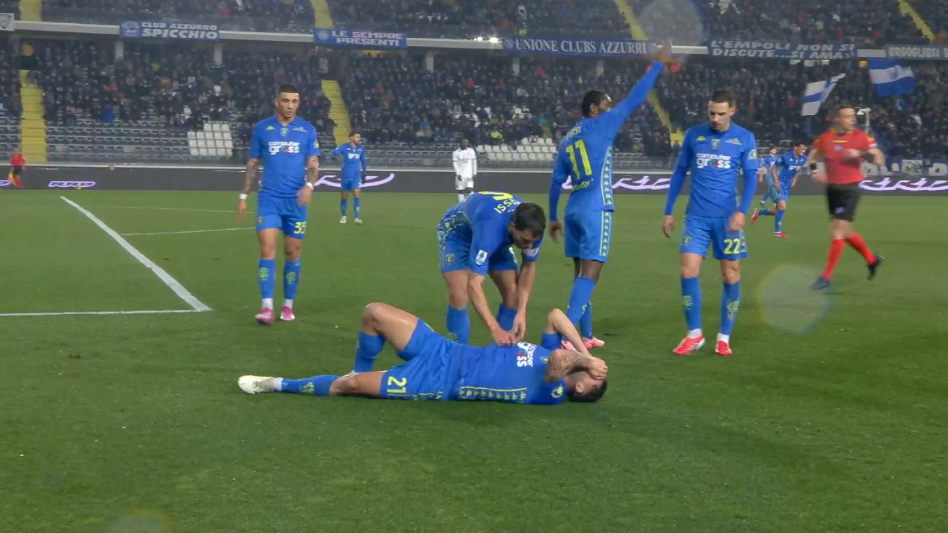 Infortunio Viti Empoli Milan