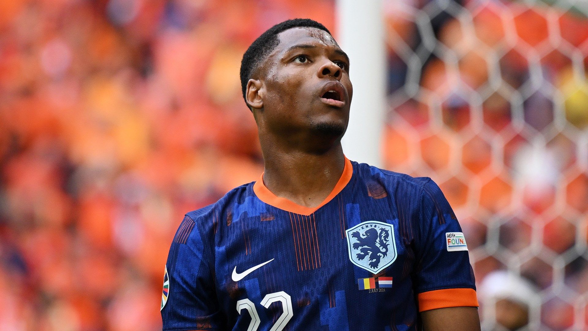 Denzel Dumfries Romania Netherlands