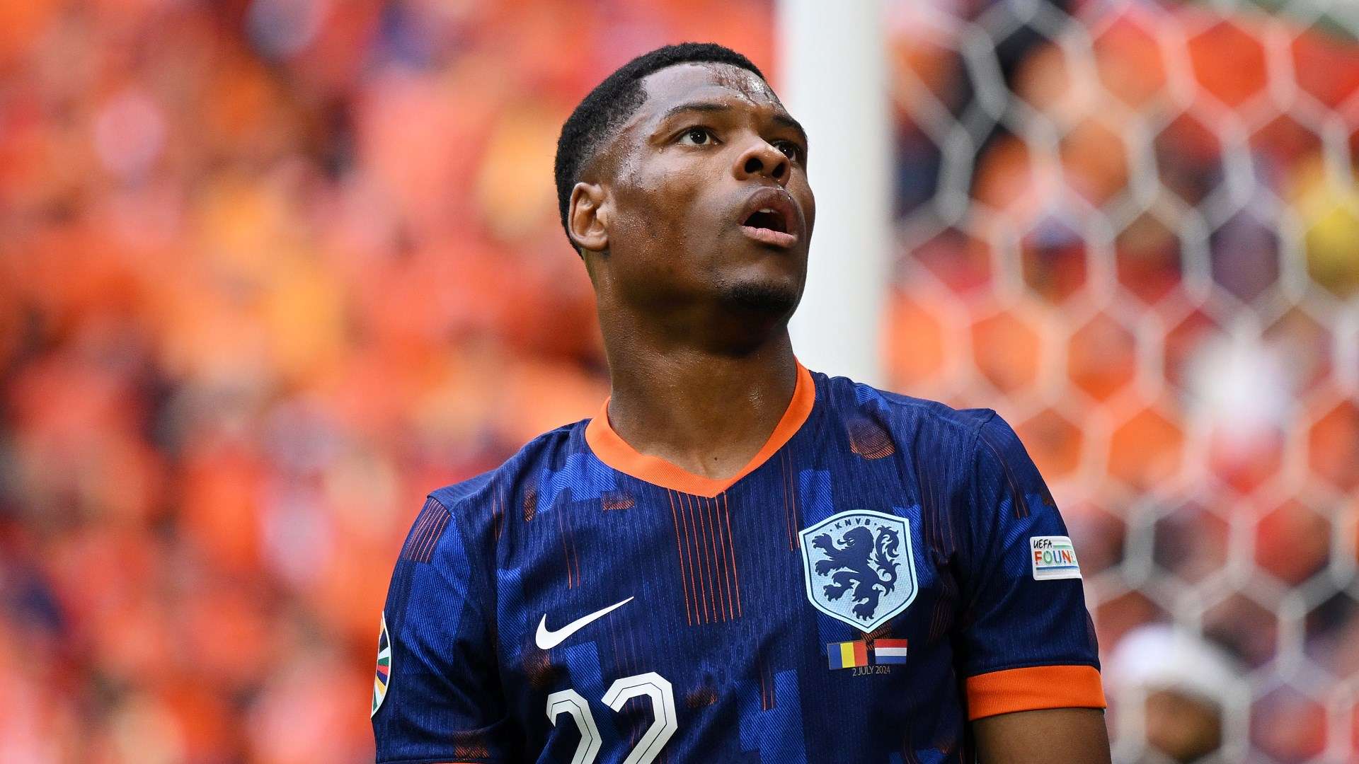 Denzel Dumfries Romania Netherlands